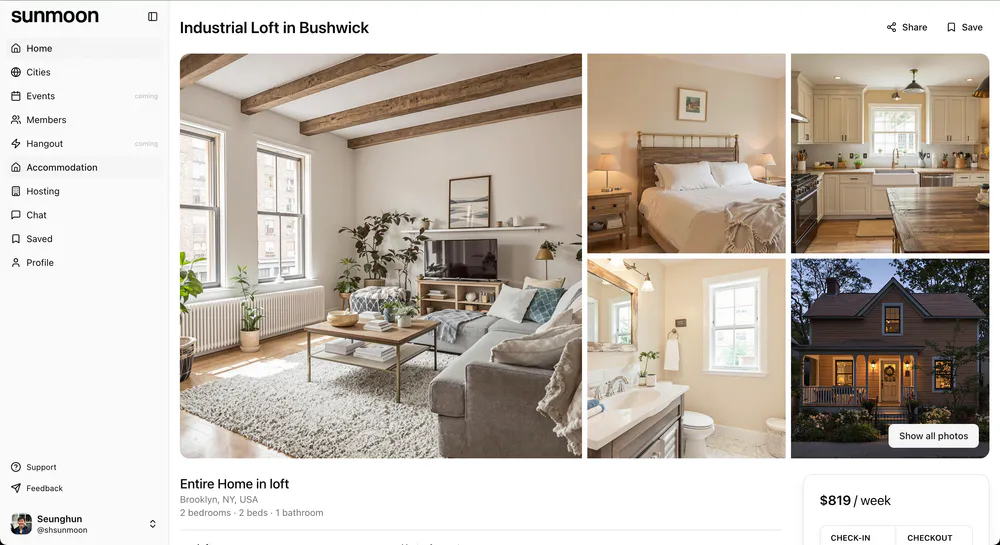 Comprehensive home exchange listing details